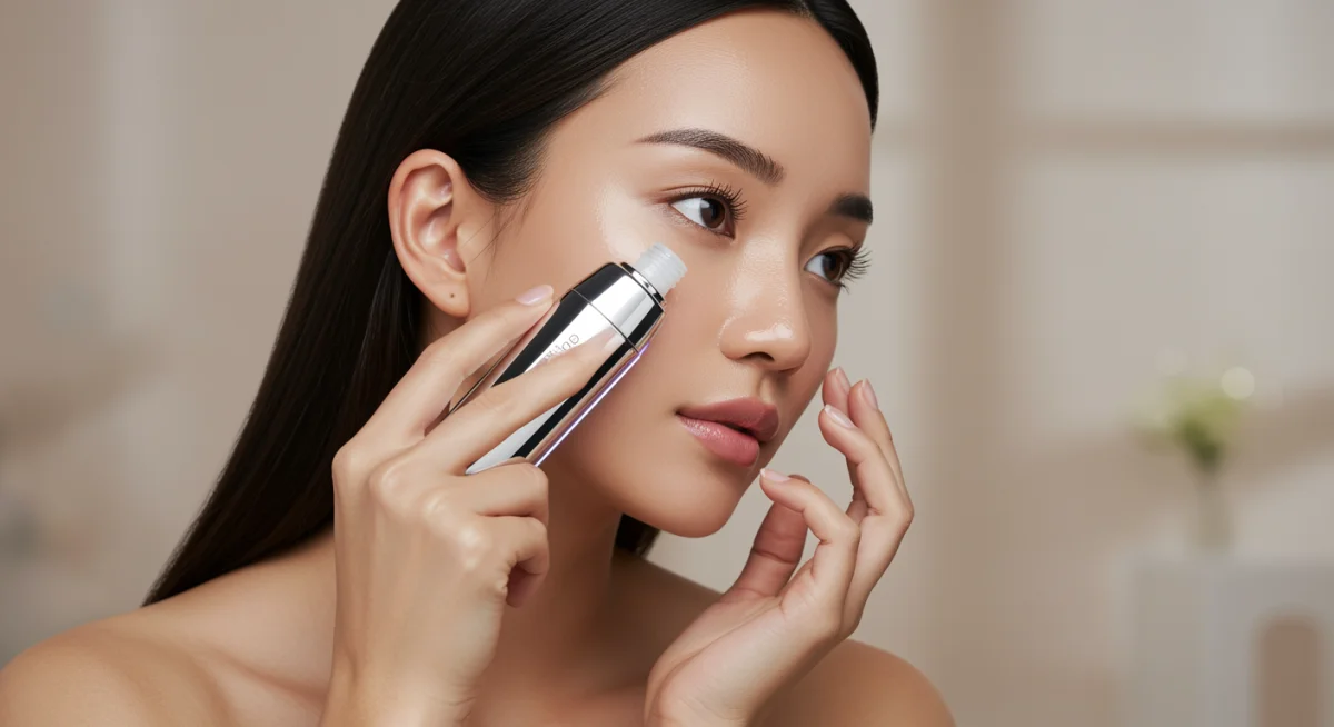 Advanced serum application with ergonomic skincare device