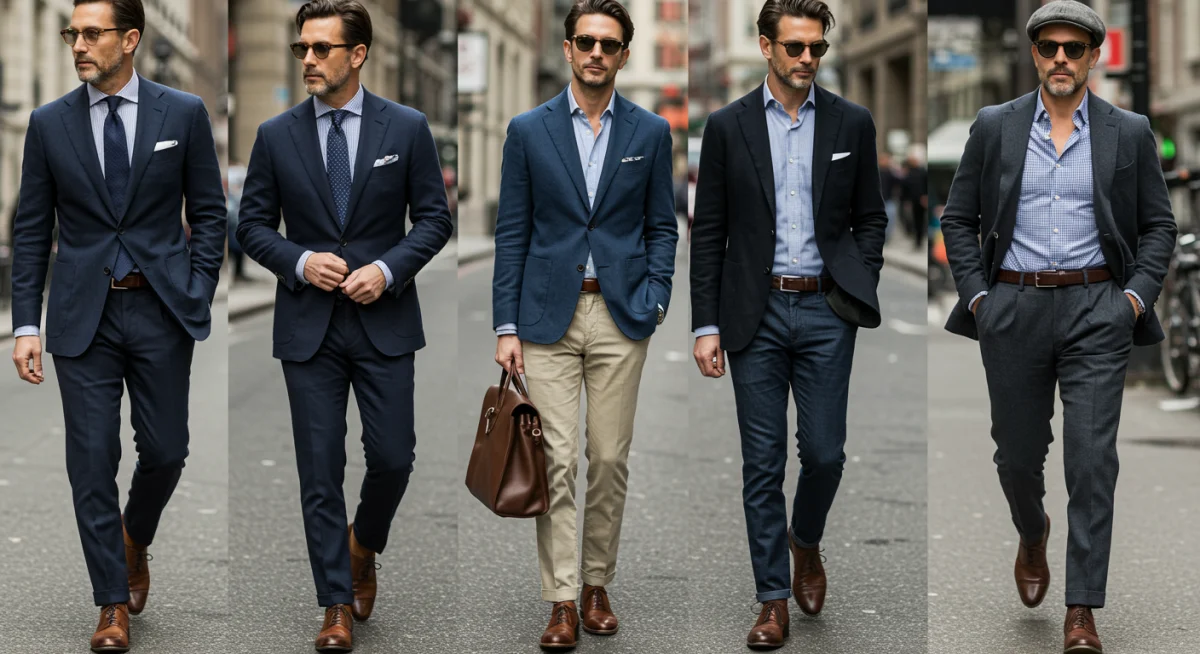 Diverse individuals wearing tailored blazers
