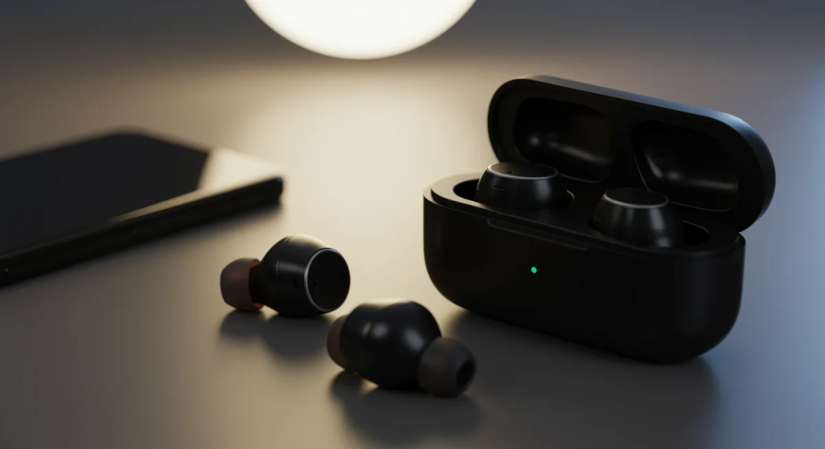 True wireless earbuds in charging case for affordable audio experience