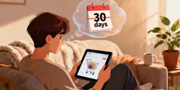 Mastering the 30-Day Rule for Smart Saving Thoughtful consumer considering purchase with 30-day rule