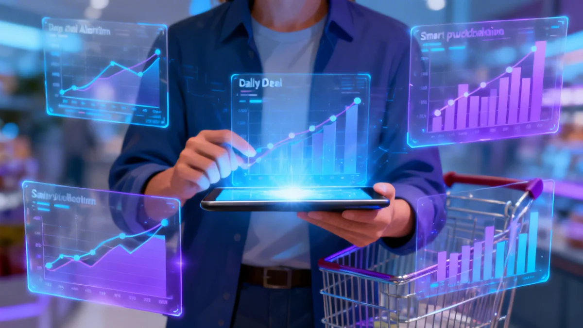 Shopper analyzing daily deal algorithms for optimal savings